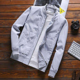 Slim Fit Solid Mens Bomber Jacket 2020 Spring Autumn Male Baseball Thin Jackets Brand Casual Coat Top Men's windbreaker Jacket