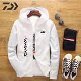 Daiwa Jacket Men Fishing Shirt Solid Thin Uv Protection Clothes Fishing Clothing Summer Breathable Quick Dry Soft Shell Outdoor