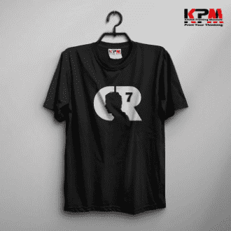 Cr7- Half Sleeve Cotton T-shirt For Men By KHAN Printing Museum