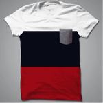 Half Sleeve Cotton Contrast T-Shirt